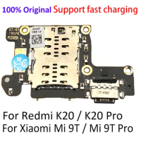 10PCS USB Charger Charging Port Connector Board Parts Flex Cable With Mic For Xiaomi Mi 9t / Mi 9T Pro / Redmi K20 Pro Mi 10T