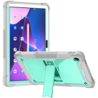 Luxury Protective Case for Moto Tab G62 10.6 Bumper Shockproof Cover for Motorola Moto Tab G62 10.6 Case with Stand Funda Shell