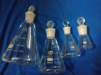 具塞三角燒瓶 150ML 磨口帶塞三角燒瓶150ML 錐形瓶具塞