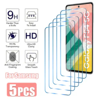 5PCS Screen Protector for Samsung S24 Ultra S23 S22 A54 S21 S20 FE 5G Tempered Glass for Samsung S24 Plus A73 A53 5G A14 A34 A24