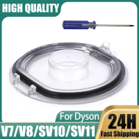 Dust Bin Lid For Dyson V7 V8 SV10 SV11 Cordless Vacuum Cleaner Dust Collector Box Bottom Cover Sealing Ring Cap Replacement