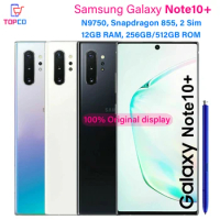 Samsung Galaxy Note10+ N9750 256GB Note10 Plus Dual SIM Snapdragon 855 Octa Core 6.8" 16MP&amp;Dual 12MP 12GB Original Cell Phone