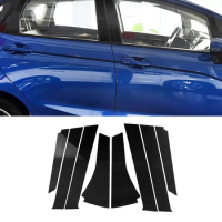 Window B-pillar B Post Decoration Cover Trim Decal for Honda Fit Jazz GK5 3rd GEN 2014-2018 Car Exterior Accessories