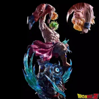 Dragon Ball Anime Figure Broli Vs Son Goku Figure Gk Broly Vs Goku Figurine Broly Statue Pvc Model Doll Collection Toys Gift