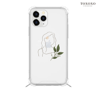 【TOXOXO】iPhone 13 Pro 6.1吋 繩掛殼系列 自信女人透明防摔iPhone手機殼