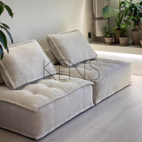 【KENS】沙發 沙發椅 原版皮埃蒙特豆腐塊沙發意式極簡布藝沙發設計師模塊方塊組合沙發