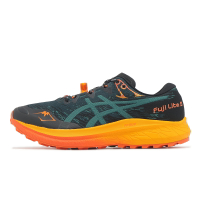 Asics 越野跑鞋 Fuji Lite 5 男鞋 黑綠 橘 輕量 緩衝 戶外 越野 運動鞋 亞瑟士 1011B889300
