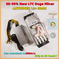Used Asic Miner LTC Miner Antminer L3+ 504M With Power Supply Doge Miner Litecoin Dogecoin DOGE Miner Better Than Antminer S9 Z9