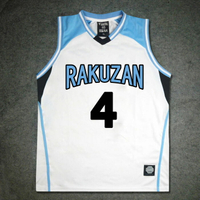 黑子的籃球隊服洛山4號赤司征十郎籃球服套裝籃球衣背心定製訂做