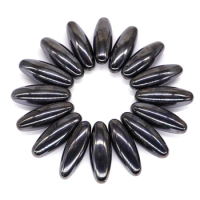 Hematite Energy Therapy Health Stress Relief Ferrite Rugby Loss Weight Magnetic Bracelets Oval Shape Olive Ferrite Magnet Beads