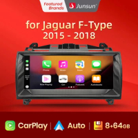 Junsun AI Voice Wireless CarPlay Car Radio Multimedia For Jaguar F-Type 2016-2018 4G DSP Andorid Auto Navigation autoradio
