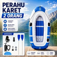 Perahu Kayak Mancing Kapasitas 2 Orang Komplit Dayung Perahu Karet CBR