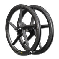 20inch 451 5 Spoke Wheelset V Brake / Disc Brake 20" Five Spoke 8 / 9 / 10 / 11 Speed Carbon 5 Spokes Wheel 20 Inch