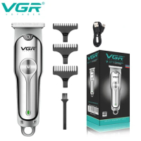 VGR Hair Clipper Rechargeable Hair Cutting Machine Cordless Hair Trimmer Electric Barber 0mm Cutting Blade Clipper for Men V-071