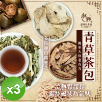 【和春堂】白鶴靈芝青草茶包家庭號x3袋(37.5gx2入/袋)