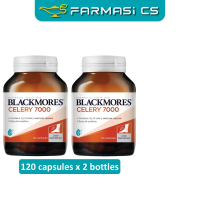 BLACKMORES Celery 7000 120 capsules x 2 bottles (TWIN) EXP:01/2027 [ Farmasi CS ]