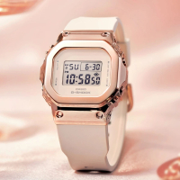【CASIO 卡西歐】G-SHOCK 質感風 輕盈方形時尚腕錶 38.4mm(GM-S5600UPG-4)