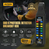 Autool OBD2 Breakout Box Protocol Detector