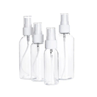 【Dagebeno荷生活】PET材質透明小噴瓶 防疫酒精消毒水分裝瓶(75ml三瓶)