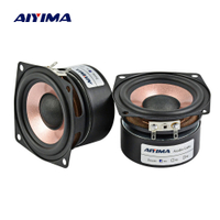 Aiyima 2PCs 2.5 inch audio speakers 4 Ohm 8 ohm 15W HiFi desktop full range sound speaker high sensitivity loudspeaker