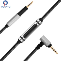 POYATU Headphone Cable Replace For Sennheiser Momentum 3 , Momentum 2.0, HD1 Over-Ear On-Ear Headphones Cable With Mic Remote