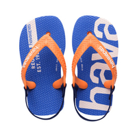 havaianas 哈瓦士 巴西人字拖 兒童款 Logomania 藍橘 涼鞋 拖鞋 夾腳拖 海灘鞋＊夏日微風＊