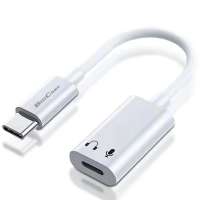 【Bill Case】高階 DAC 多功 Type-C 轉 Lightning 母 音源線 12公分 靚白(支持iPhone15 16全新系列)