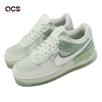 Nike 休閒鞋 Wmns AF1 Shadow 女鞋 綠 白 雙勾 拼接 反光 CW2655-001