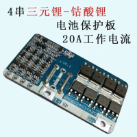 4 series 14.8 V lithium battery protection board current 20 a working 18650 lithium battery protection board