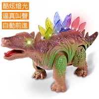 【TDL】電動劍龍恐龍模型玩具走路聲光玩具自動行進 080052