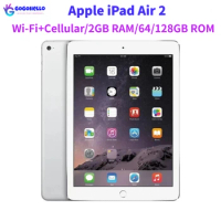 Apple iPad Air 2 Wi-Fi + Cellular iPad Air 2nd Gen 3G/LTE 64/128GB ROM 2GB RAM 9.7'' iOS IPS LCD Unlocked 95% New Apple Tablet