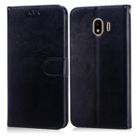 For funda Samsung Galaxy J4 2018 Case Wallet Flip Leather Cover Samsung Galaxy J4 Plus 2018 Case For Samsung J 4 J4 Plus Cases