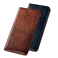 Lizard Grain Cowhide Leather Magnetic Case Card Pocket For Samsung Galaxy A22 5G/Galaxy A82 5G/Galaxy M12 Phone Cases Coque Capa