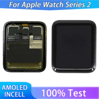 AMOLED LCD Touch Screen Display for Apple Watch Series 2, Digitizer Assembly Replace for iWatch S2, 42mm, 38mm
