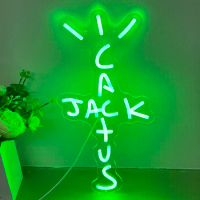 Neon Sign Wall Decor Cactus Jack Neon Sign Neon Sign Light Neon Wall Art Neon Sign Rap Talking Home Bar Pub Party Decor