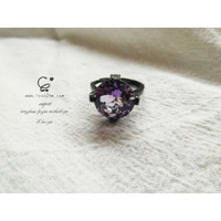 晶鑽-紫水晶 925純銀戒指/紫水晶/純銀戒指/[晶晶工坊-love2hm]