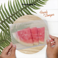 Thinwall 650 Ml Persegi Panjang Kotak Makan Anti Panas 25 Pcs Tutup Lunch Box Plastik Promo !