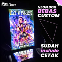 GIFTME Neon Box Indoor - LED Light Box - Custom Neon Box Bahan Duratrans 60 x 40 x 3 CM