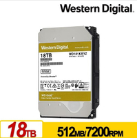 WD 金標 18TB 3.5吋 SATA 企業級硬碟 WD181KRYZ