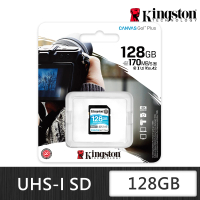Kingston 金士頓 Canvas GO Plus SDXC 128G 記憶卡(SDG3/128GB)