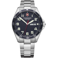 VICTORINOX 瑞士維氏 Fieldforce時尚手錶(VISA-241851)-42mm-藍面鋼帶【刷卡回饋 分期0利率】【APP下單22%點數回饋】
