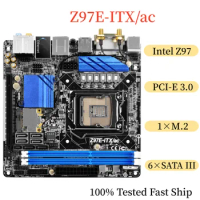 For Asrock Z97E-ITX/ac Motherboard Z97 32GB LGA 1150 DDR3 Mini-ITX Mainboard 100% Tested Fast Ship