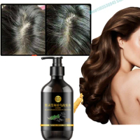 Organic Natural One Wash Black Dye One Black Shampoo Fast Hair Dye Black Hair Color Dye For Cover Gray White