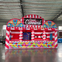 New Carnival inflatable game stall party inflatable booth tent Includes 4 in 1 games for adults and kids
