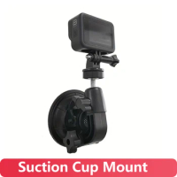 Suction Camera Mount Dash Cam Suction Cup Car Mount Windshield Camera Holder Tripod for gopro 12 11 10 9 Insta360 DJI Action 3 4