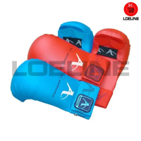 Sarung Tangan Karate PU Arawaza Hand Protector Gloves WKF Approved - XL, Biru
