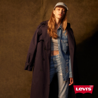Levis 女款 歐式長版軍裝風衣外套 / 腰間綁帶設計