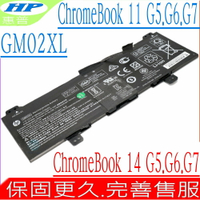 HP GM02XL 電池 適用惠普 Chromebook  14 G5,14 G6,14 G7,TPN-Q185,TPN-Q203,TPN-Q204,HSTNN-UB7M