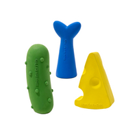 MewooFun喵乎汪也 耐咬玩具三件組 起司 黃瓜 魚尾 狗玩具 發聲玩具 乳膠玩具 寵物玩具