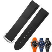 20mm 21mm 22mm Rubber Silicone Watch Bands For Omega Seamaster 300 speedmaster Strap Brand Watchband blue black orange